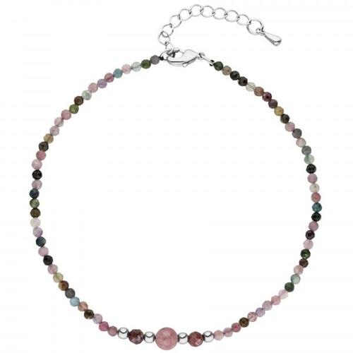 Fu�kettchen Fu�kette Turmalin mit Hematin 26 cm