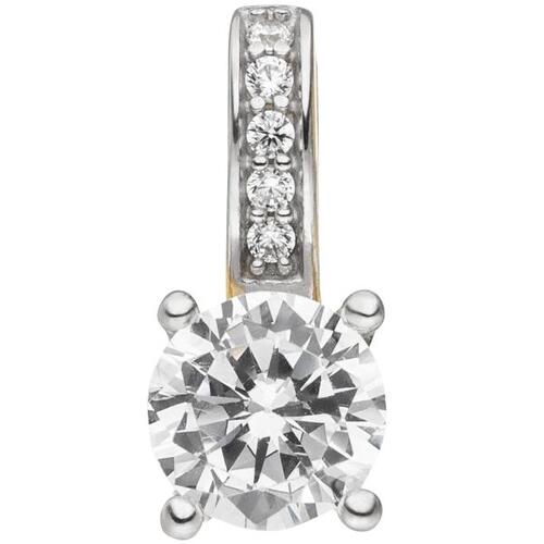 Anh�nger 333 Gold Gelbgold 6 Zirkonia