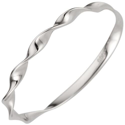 Damen Ring gedreht 585 Gold Wei�gold Goldring (Gr��e: 60)