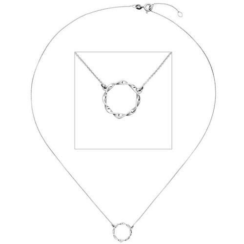 Collier 585 Gold Wei�gold 42 cm