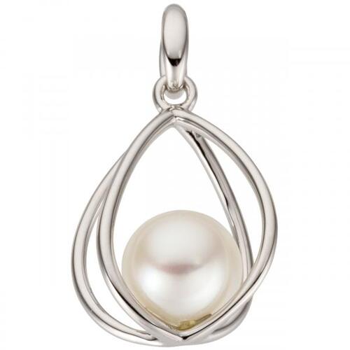 Anh�nger 585 Gold Wei�gold 1 S��wasser Perle