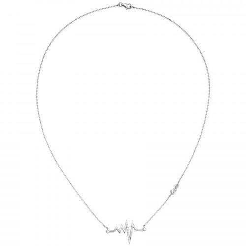 Collier 925 Sterling Silber 16 Zirkonia 45 cm