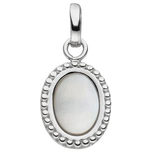Anh�nger 925 Sterling Silber 1 Perlmutt-Einlage oval