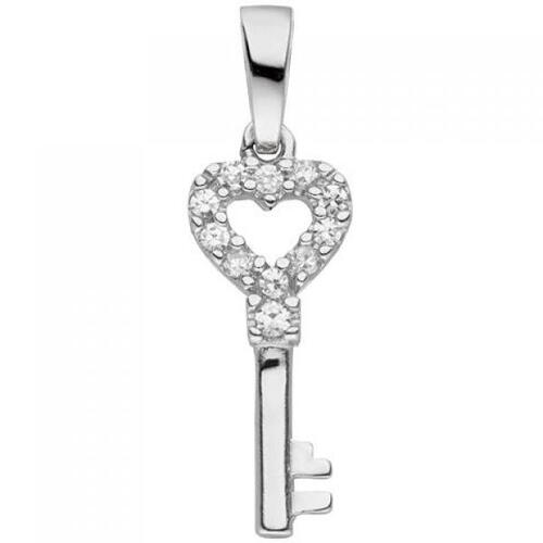 Anh�nger Schl�ssel 925 Sterling Silber 11 Zirkonia