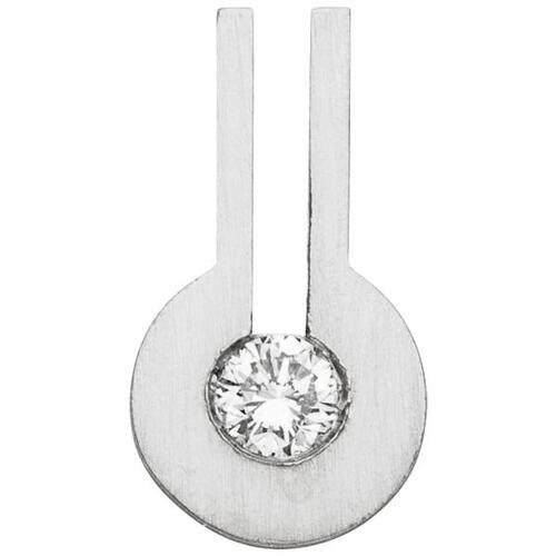 Anh�nger 950 Platin matt 1 Diamant Brillant 0,10ct.