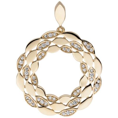 Anh�nger 333 Gold Gelbgold 48 Zirkonia
