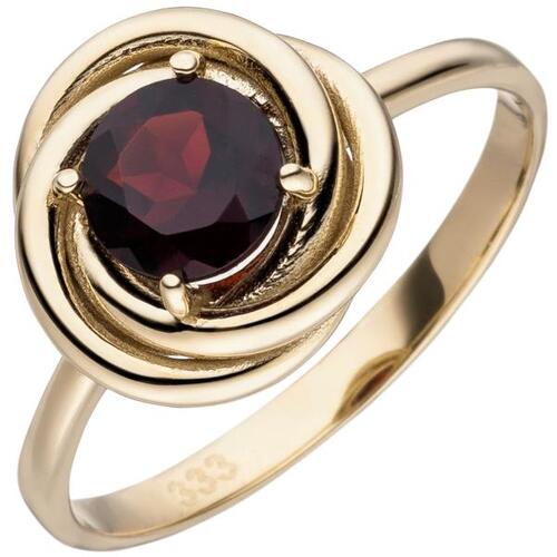 Damen Ring 333 Gelbgold 1 Granat rot Granatring (Größe: 52) | Ringe direkt  bestellen