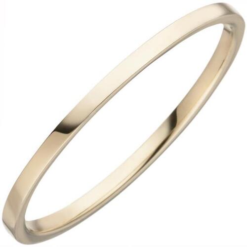 Damen Ring schmal 333 Gelbgold, Goldring (Gr��e: 50)