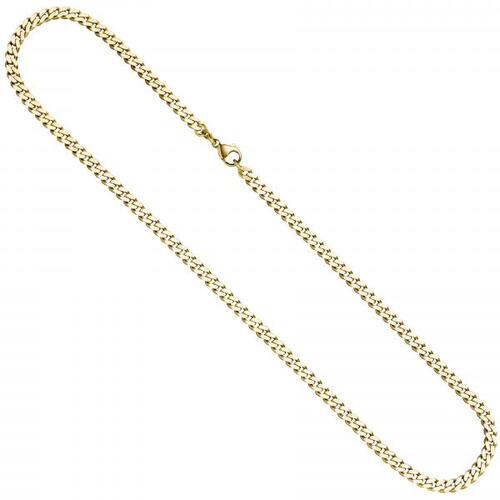 Panzerkette 333 Gold Gelbgold 4,6 mm 60 cm Kette Halskette