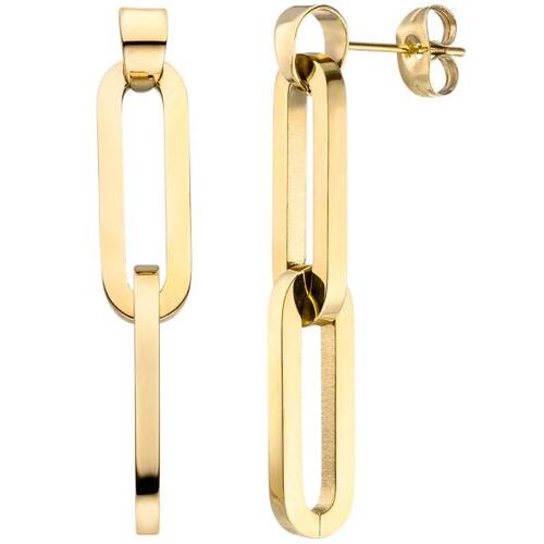 Ohrh�nger Edelstahl gelbgoldfarben beschichtet Ohrringe