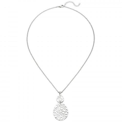 Collier Kette mit Anh�nger Edelstahl 46 cm Karabiner