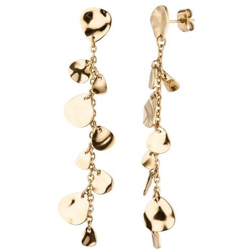 Ohrh�nger aus Edelstahl gelbgoldfarben beschichtet, Ohrringe