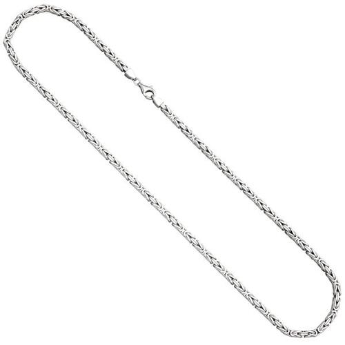 K�nigskette 925 Silber diamantiert 3,9 mm 60 cm Kette Halskette