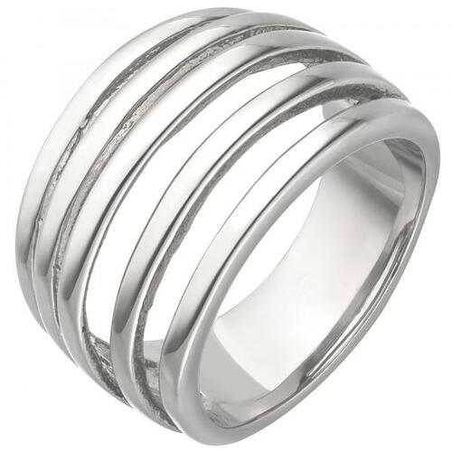 Damen Ring Edelstahl breit (Gre: 54)