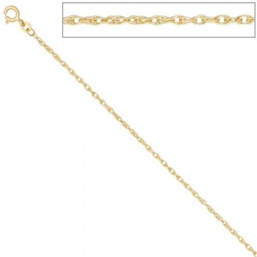 Doppelankerkette 333 Gelbgold 1,9 mm 36 cm Halskette Kette Federring