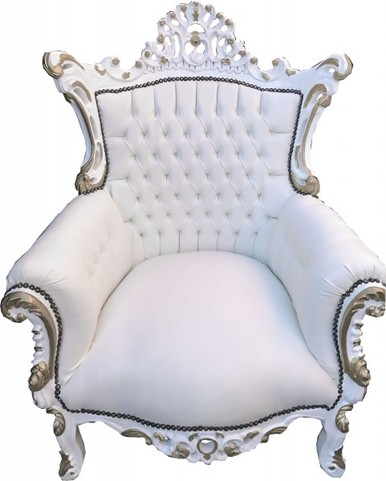 Casa Padrino Barock Wohnzimmer Sessel Al Capone 90 x 80 x H. 128 cm - M�bel im Antik Stil