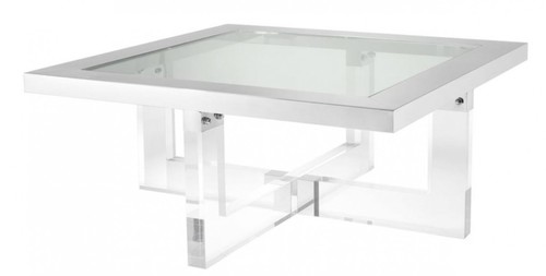 Casa Padrino Luxus Couchtisch 100 x 100 x H. 43 cm - Designer Wohnzimmertisch