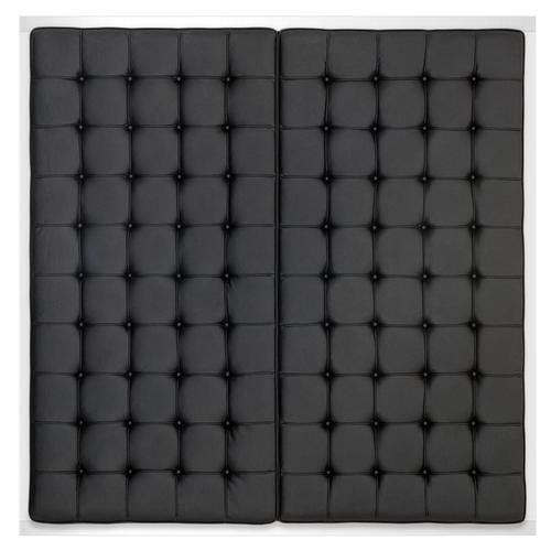 Casa Padrino Luxus Hotel Bett-Kopfteil Schwarz 180 x H. 180 cm - Designer Schlafzimmerm�bel