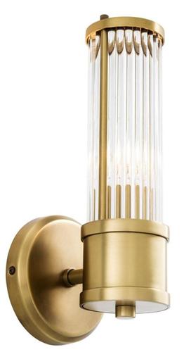 Casa Padrino Wandleuchte Antik Messing - Luxus Hotel Restaurant M�bel