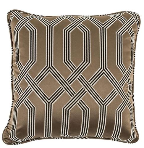 Casa Padrino Deko Kissen / Zierkissen Braun 50 x 50 cm - Luxus Wohnzimmer Accessoires