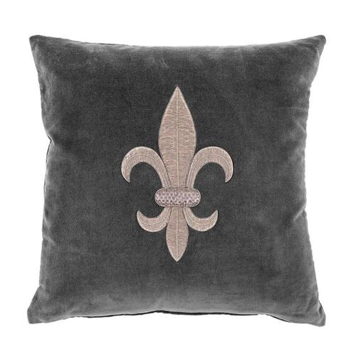 Casa Padrino Wohnzimmer Zierkissen Grau / Silber 50 x 50 cm - Luxus Kissen