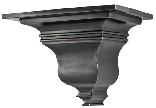 Casa Padrino Luxus Messing Wandkonsole Bronze 34 x 25 x H. 25 cm - Art Deco M�bel