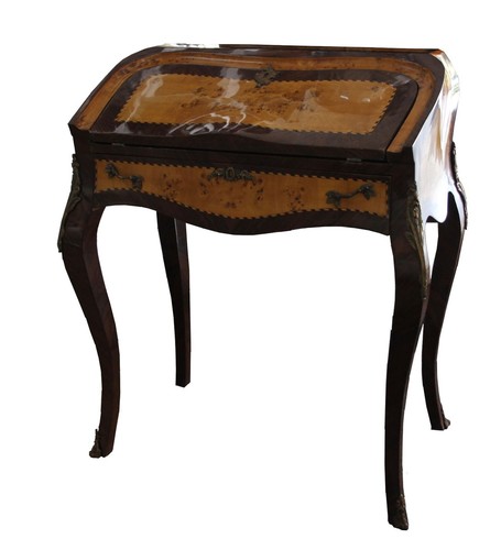 Casa Padrino Barock Sekret�r Mahagony Braun - 74 x 45 x H 88 cm - Sekret�r Antik Stil