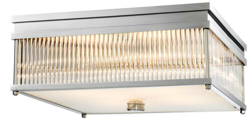 Casa Padrino Luxus Deckenleuchte 40,5 x 40,5 x H. 17 cm - Limited Edition