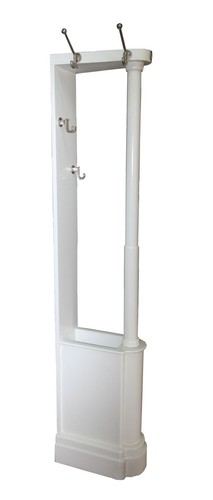 Casa Padrino Barock Garderoben St�nder Cr�me aus massiven Eichenholz mit Regenschirmfach - H�he ca. 185 cm - Antik Look