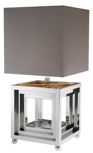 Casa Padrino Designer Edelstahl Tischleuchte - Luxus Qualit�t