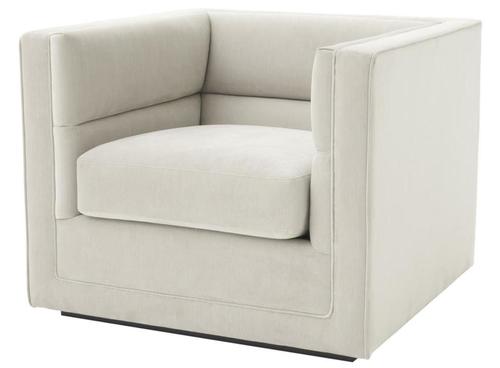 Casa Padrino Luxus Sessel Hellgrau 92 x 86 x H. 73,5 cm - Luxus Wohnzimmer Sessel