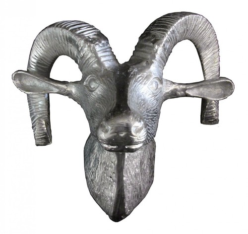 Casa Padrino Designer Geweih Aluminium - Dekoration Wandgeweih aus Alu - Wandfigur Wanddekoration