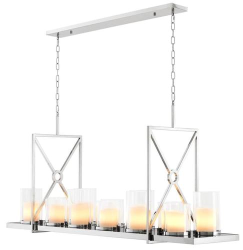 Casa Padrino Luxus Kronleuchter Silber 160 x 41 x H. 68 cm - Hotel Restaurant M�bel