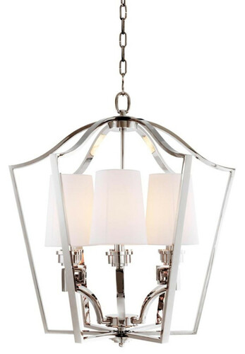 Casa Padrino Luxus H�ngeleuchte Silber 77 x H. 82 cm - Hotel Restaurant M�bel