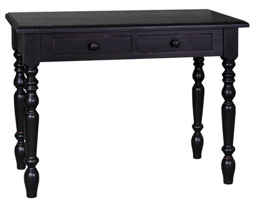 Casa Padrino Schreibtisch im Landhausstil in schwarz 109 x 60 x H. 79 cm - Landhausstil Kollektion