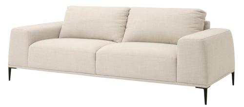Casa Padrino Luxus Sofa Naturfarbig 223 x 93 x H. 80 cm - Luxus Wonzimmer M�bel