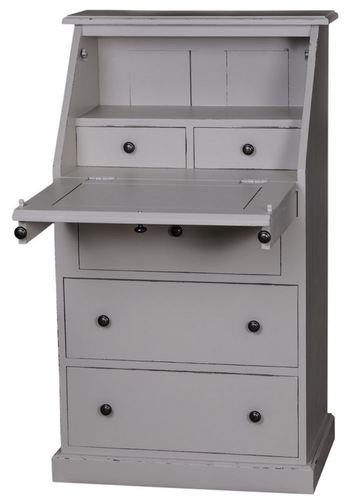 Casa Padrino Landhausstil Sekret�r mit 5 Schubladen 65 x 45 x H. 110 cm - M�bel im Landhausstil