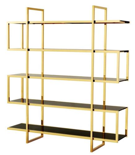 Casa Padrino Luxus Regalschrank Gold 160 x 42 x H. 180 cm - Designer Hotel M�bel