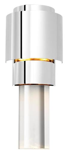 Casa Padrino Wohnzimmer Wandlampe Silber 15 x 10 x H. 37 cm - Luxus Qualit�t