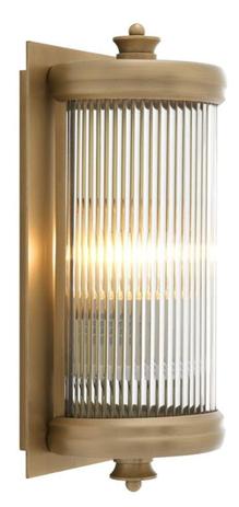 Casa Padrino Luxus Wohnzimmer Wandlampe Messing 13 x 11 x H. 29 cm - Hotel M�bel