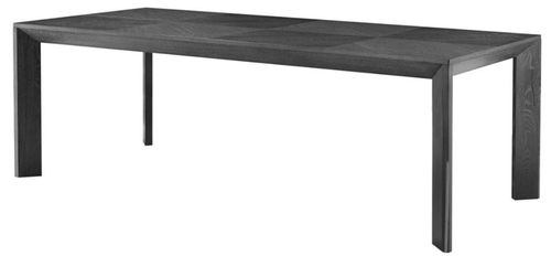 Casa Padrino Luxus Esstisch in schwarz 225 x 100 x H. 75 cm - Limited Edition