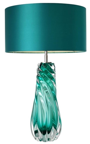 Casa Padrino Designer Tischleuchte T�rkis 17 x 42 x H. 67 cm - Luxus Kollektion