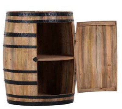 Casa Padrino Bar Schrank Weinschrank Bartisch aus Mango Massivholz - Holzfa� Weinfa� Fa�m�bel Fa�schrank Hotel & Restaurant Einrichtung M�bel Tisch