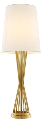 Casa Padrino Luxus Hotel Tischleuchte Gold 18 x 35 x H. 98 cm - Hotel Kollektion