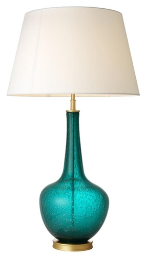 Casa Padrino Luxus Designer Tischleuchte T�rkis 26 x 52,5 x H. 91 cm - Limited Edition