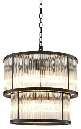 Casa Padrino Kronleuchter Bronze 55 x H. 59 cm - Luxus Kollektion