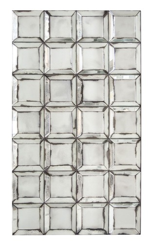 Casa Padrino Designer Wandspiegel mit antikem Spiegelglas 80 x H. 140 cm - Wohnzimmer Spiegel