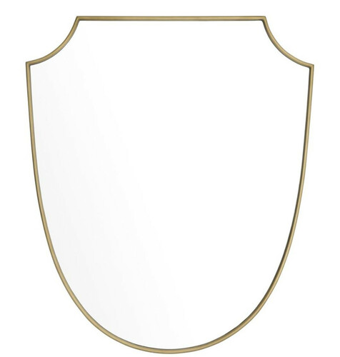 Casa Padrino Luxus Spiegel Messing 61 x H. 72 cm - Designer Wandspiegel