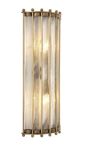 Casa Padrino Luxus Wandlampe Antik Messing 22 x 11 x H. 54 cm - Hotel Restaurant Kollektion
