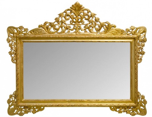 Casa Padrino Antik Stil Wandspiegel Gold 190 x H. 155 cm - Limited Edition